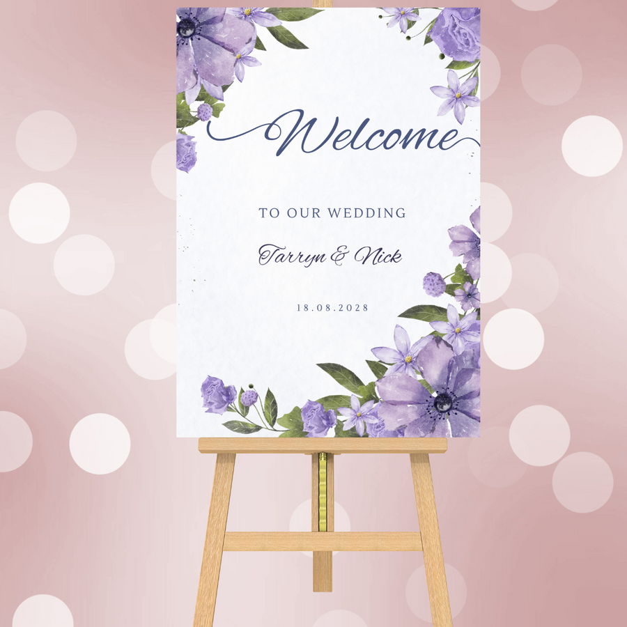 Personalised Wedding Welcome Boards