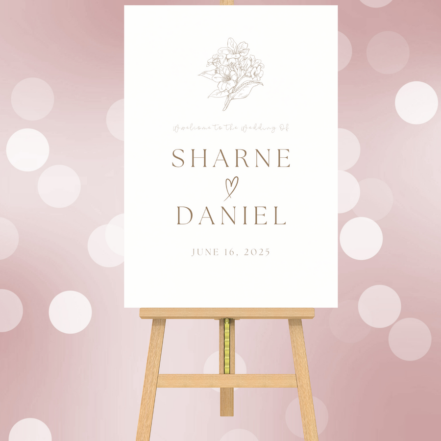 Personalised Wedding Welcome Boards