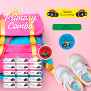 Monster Trucks - Boys Pre-Primary Label Combo