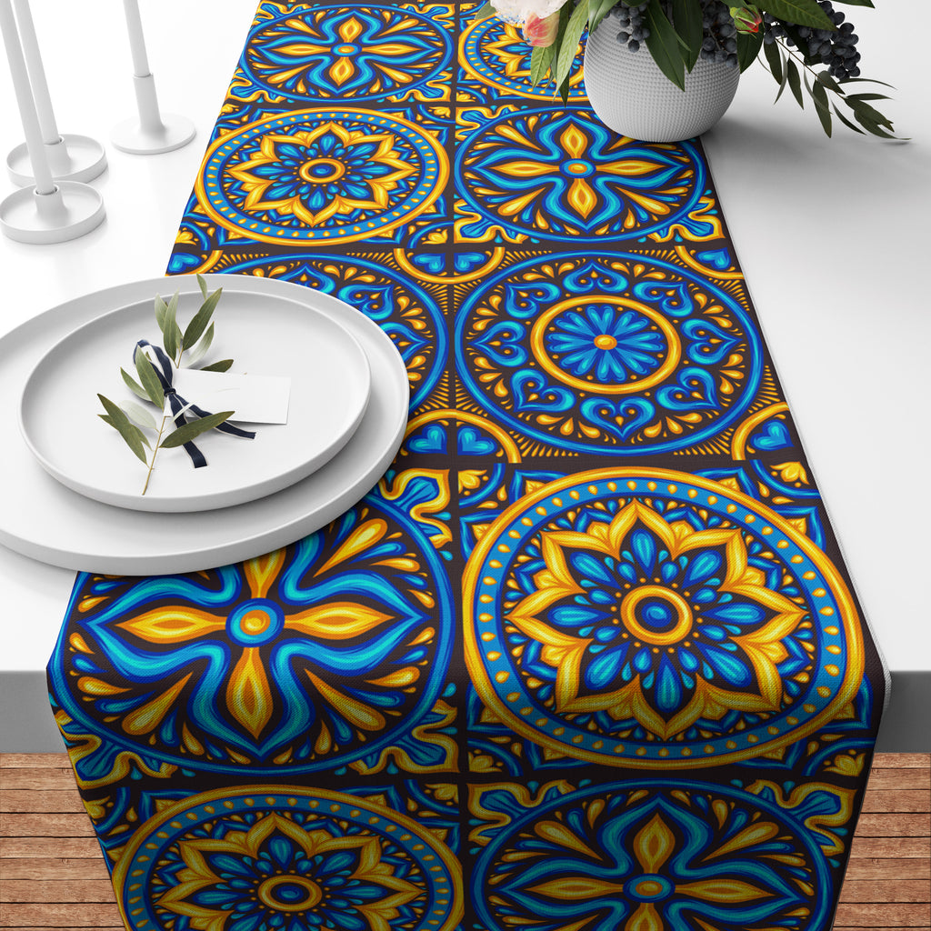 Moroccan Ceramic Pattern Runner – Coral Designs