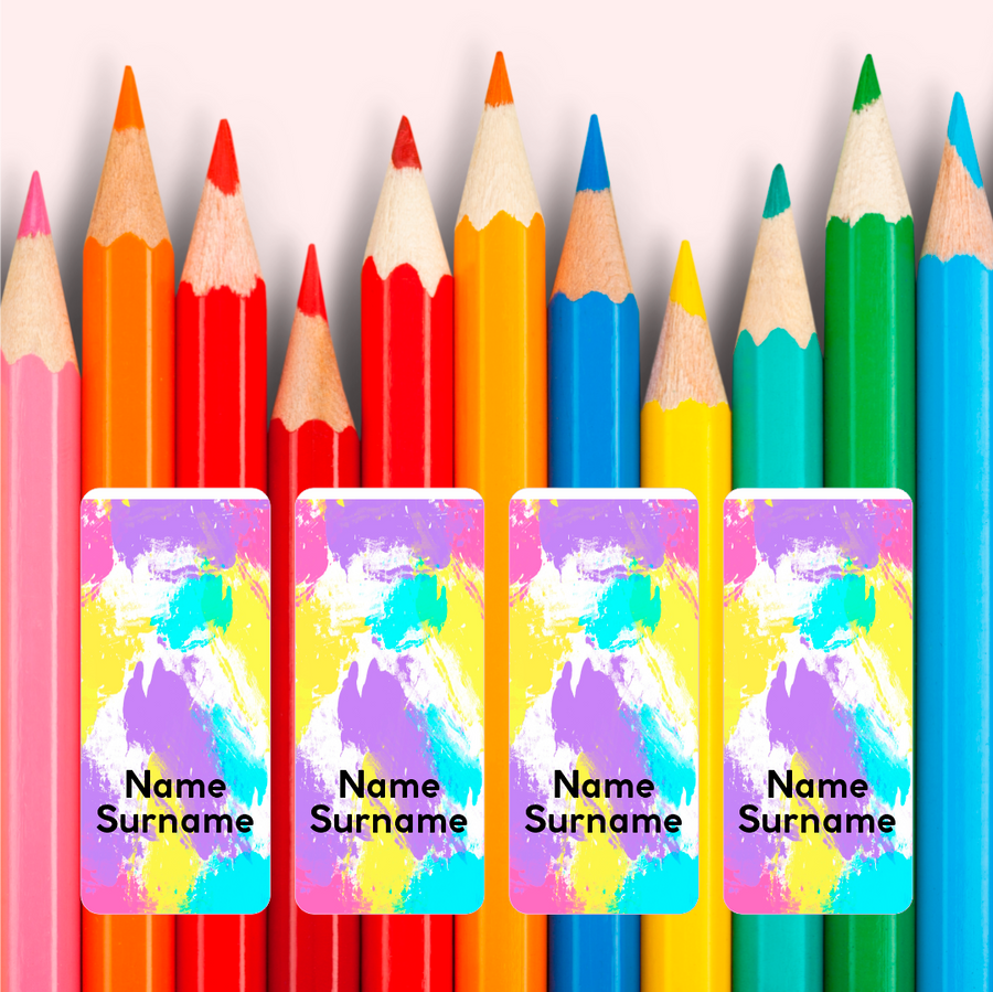 Paint Wrap Around Pencil Labels