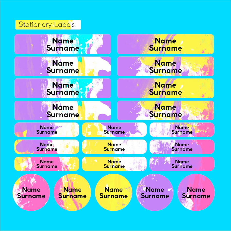 Paint Waterproof name labels for school South Africa