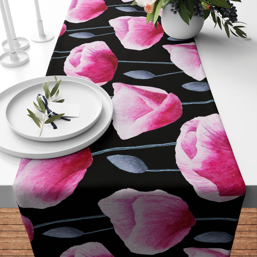 Pink Floral Runner