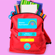 Rainbow and Flowers Labels