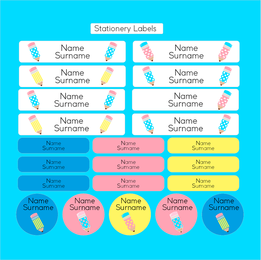 Smart Pencils Pre-Primary Label Combo