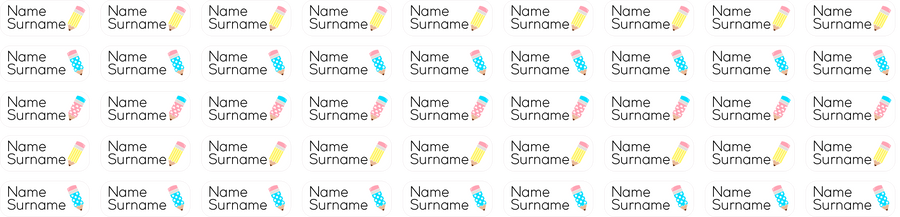 Smart Pencils Clothing Labels