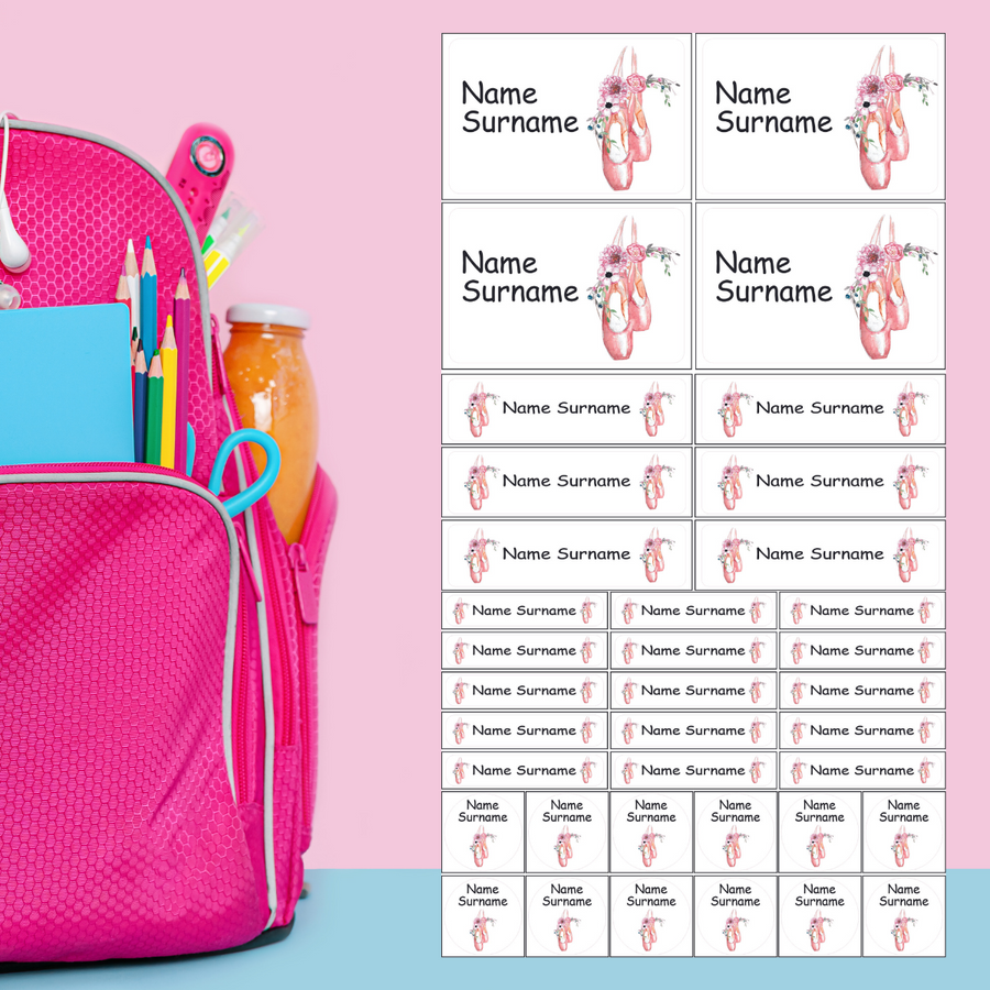 Ballet Time Labels