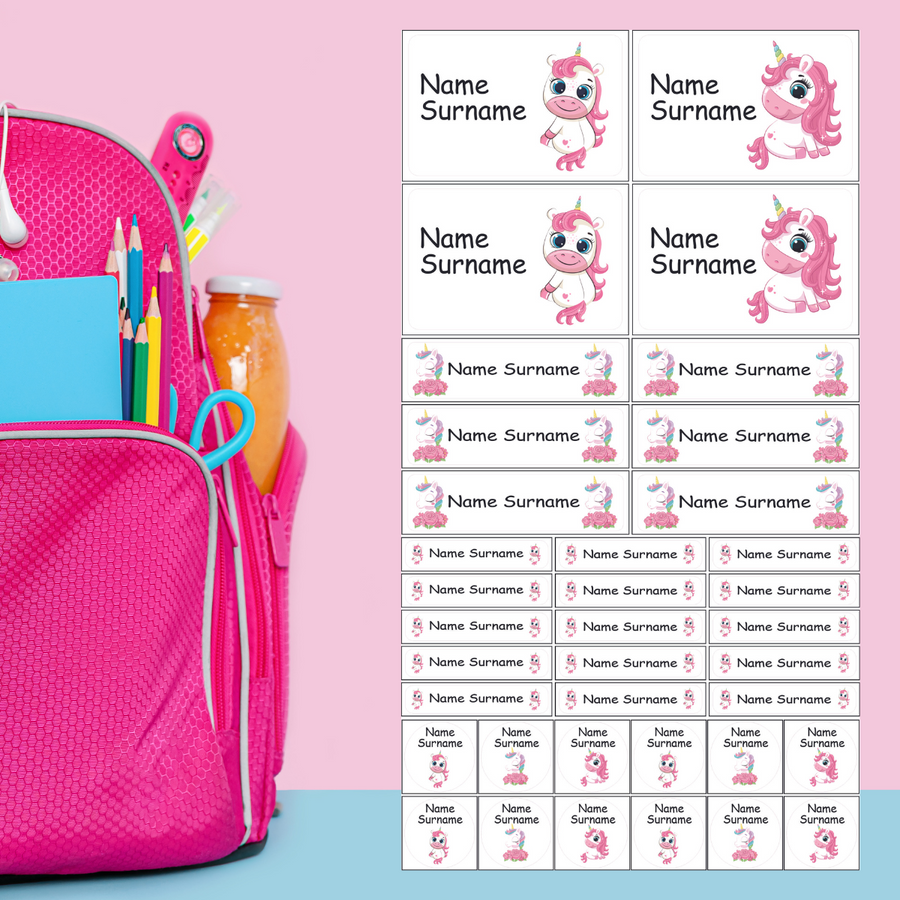 Happy Unicorn Labels