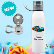 Super Car Stainless Steel Personalised Bottle