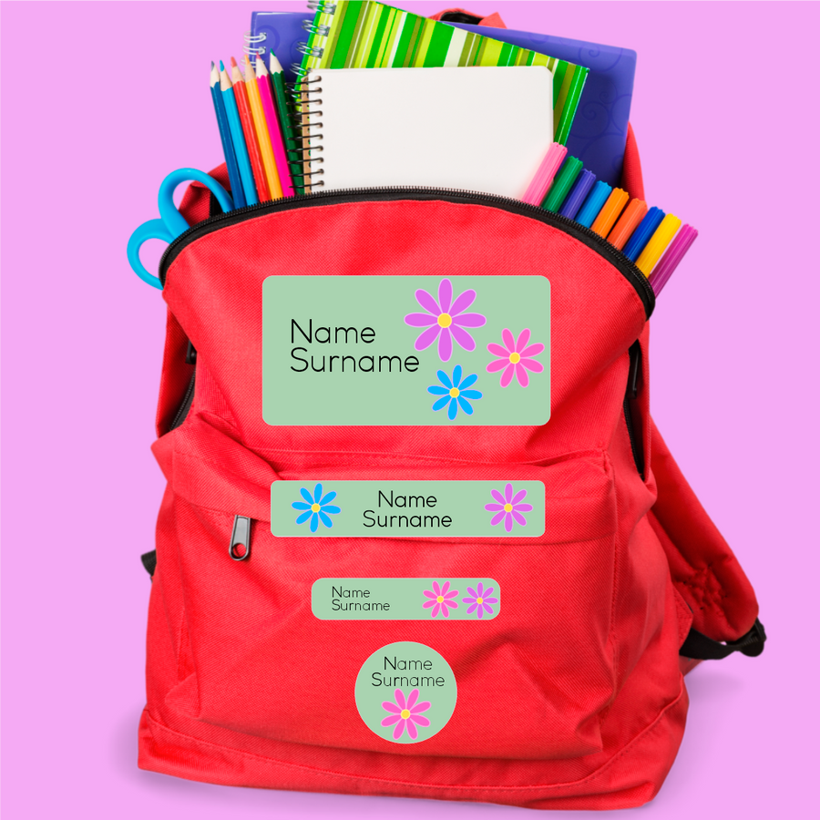 Three Daisies Stationery Labels