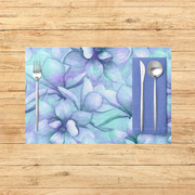 Turquoise Magnolia Flowers Placemats