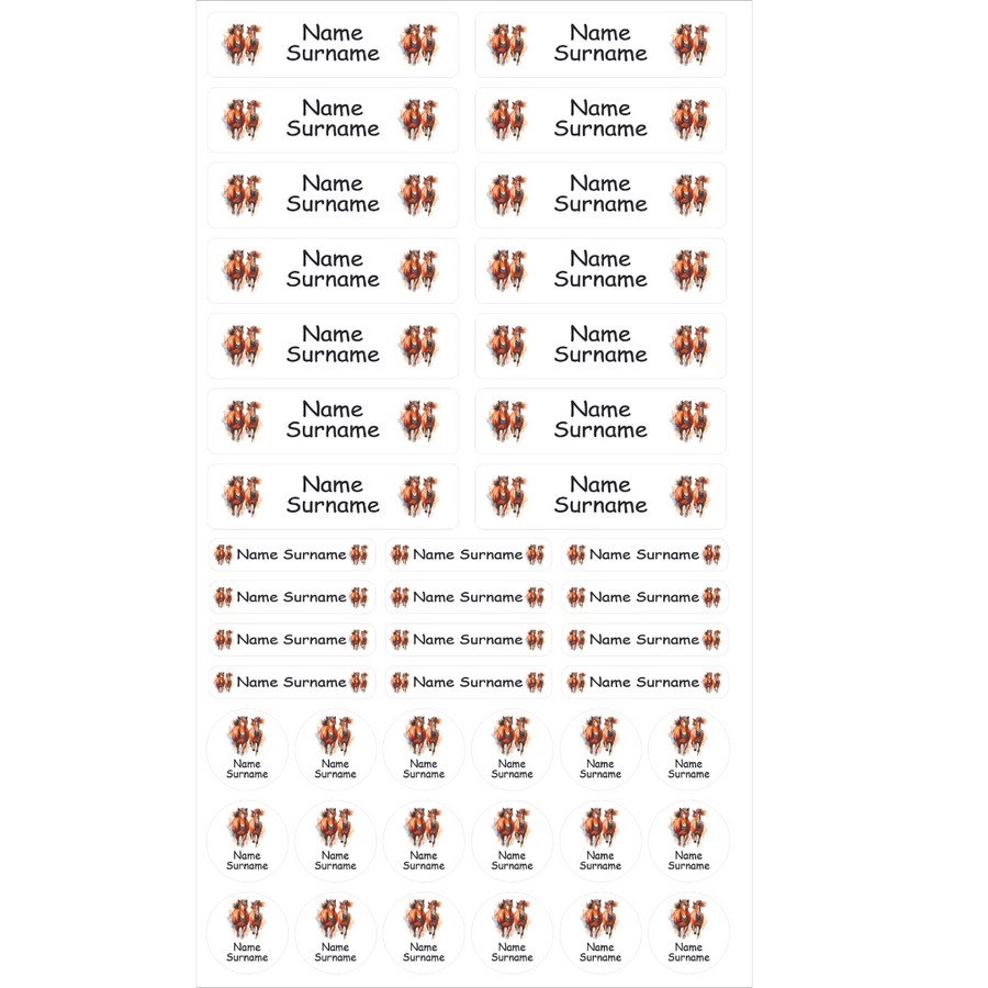 Wild Horses Labels