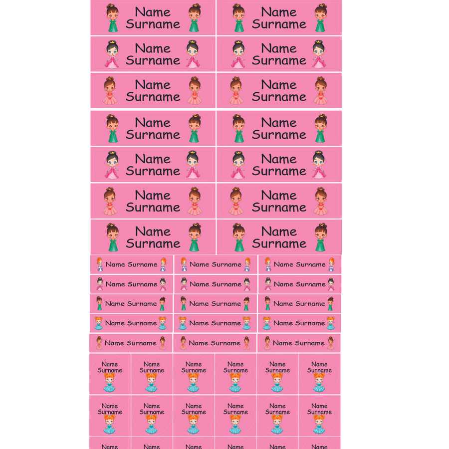 Princess Labels