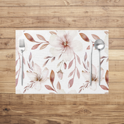 Brown Flowers Placemats