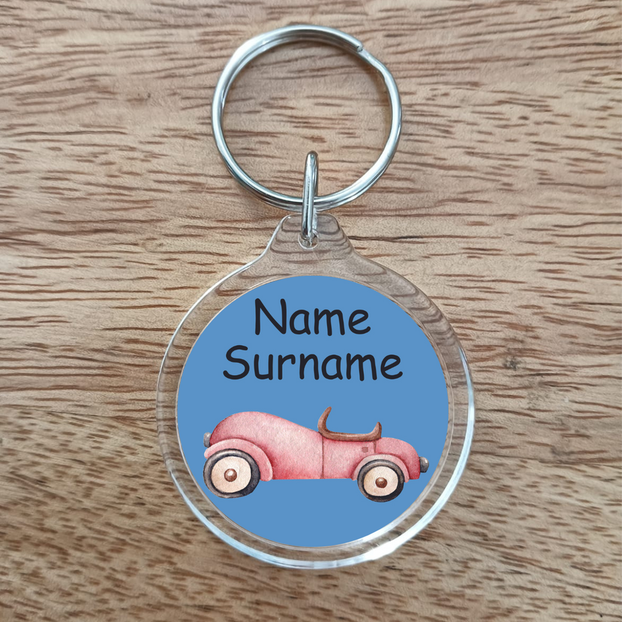 Vintage Car Bag Tag