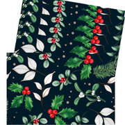 Blue Elegant Winter Christmas PVC Placemats