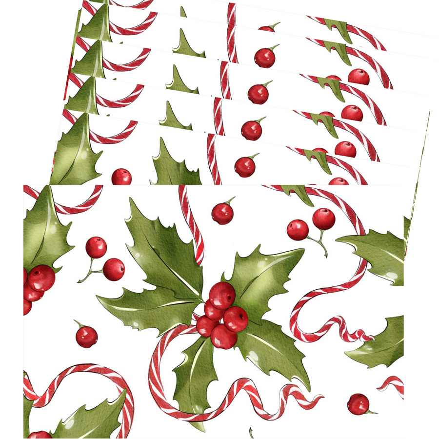 Christmas Leaves PVC Placemats