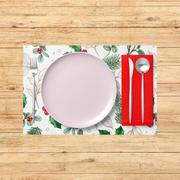 Elegant Winter Christmas PVC Placemats