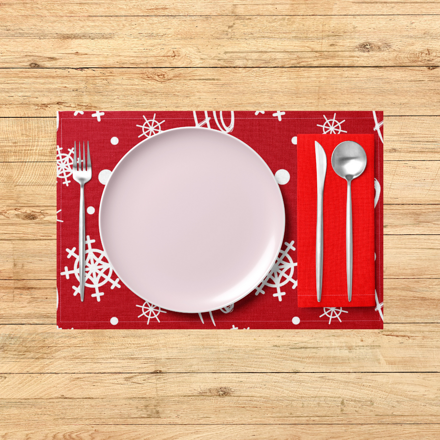 Bright Christmas Pattern PVC Placemats
