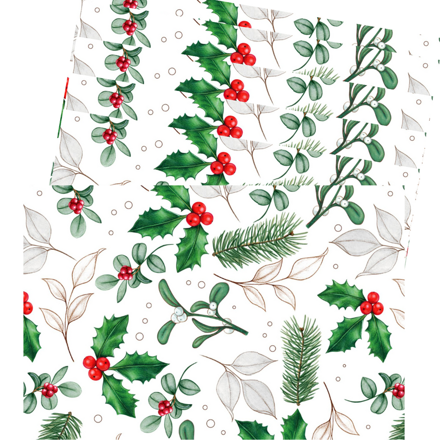 Elegant Winter Christmas PVC Placemats