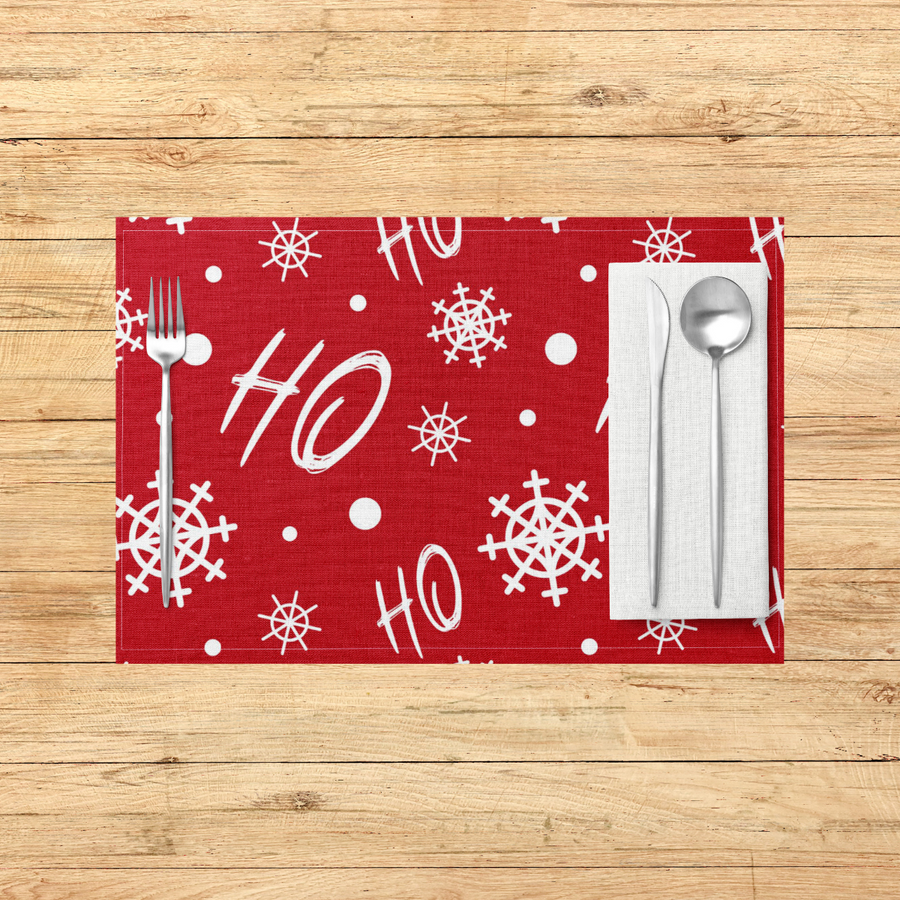 Bright Christmas Pattern PVC Placemats