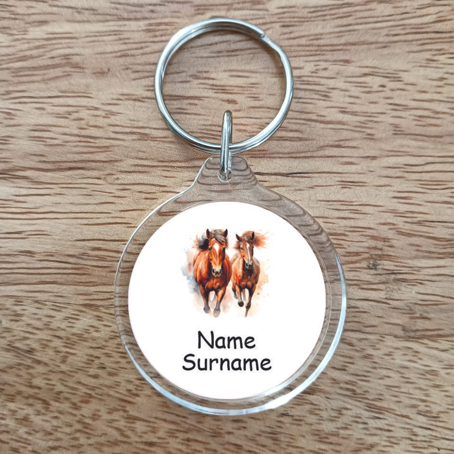 Wild Horses Bag Tag