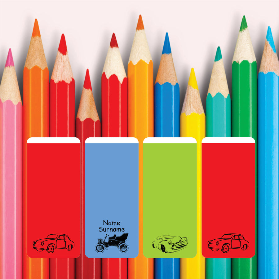 Vintage Car Wrap Around Pencil Labels