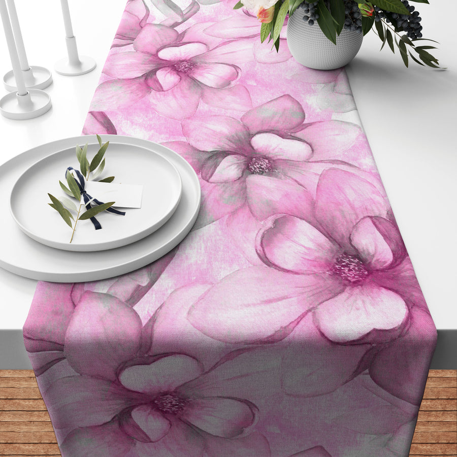 Magnolia Flowers Runner