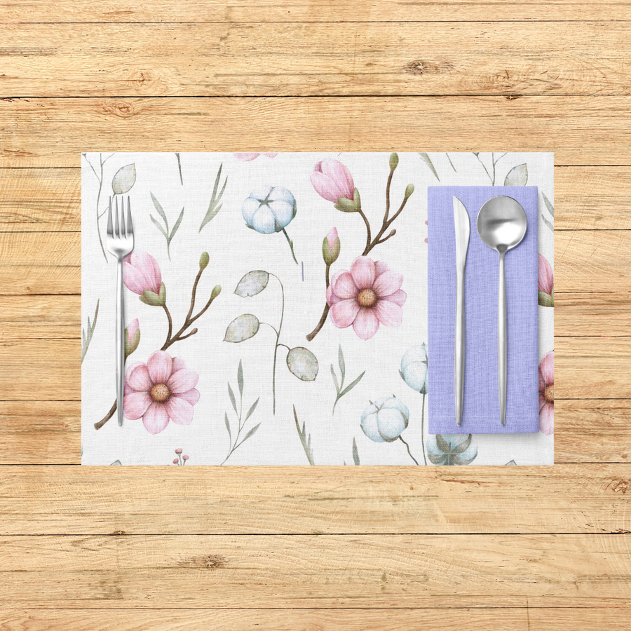 Magnolia and Cotton Placemats