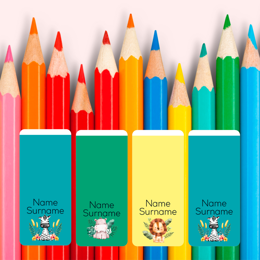 Forest Animals Pencil Wrap Around Pencil Labels