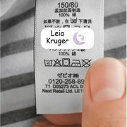 Pastel Unicorn Peel & Stick Clothing Labels