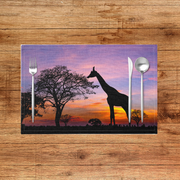 Giraffe Sunset Placemats