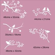 Birds and Branches Window Stickers